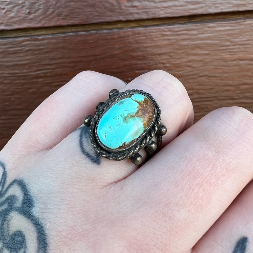 Vintage Boulder Turquoise Ring